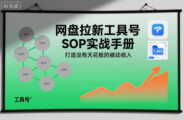 网盘拉新工具号SOP实战手册，打造没有天花板的被动收入-weichuangqy