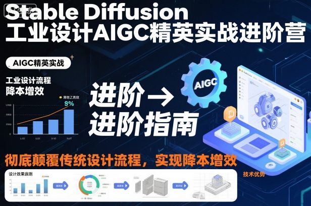 Stable Diffusion工业设计AIGC精英实战进阶营，彻底颠覆传统设计流程，实现降本增效-weichuangqy
