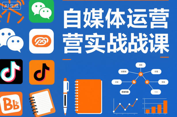 自媒体运营实战课，掌握一套系统的自媒体运营底层方法论，成为优秀的内容创作者-weichuangqy