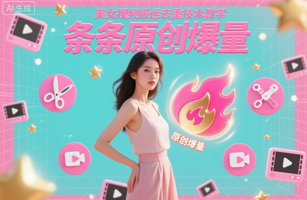 美女视频搬运去重技术教学，条条原创爆量-weichuangqy