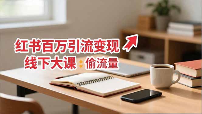 小红书百万引流变现-11月线下大课：分享从0到百万引流路径，手把手教偷流量、拿结果-weichuangqy