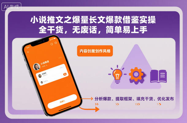 小说推文之爆量长文爆款借鉴实操，全干货，无废话，简单易上手-weichuangqy