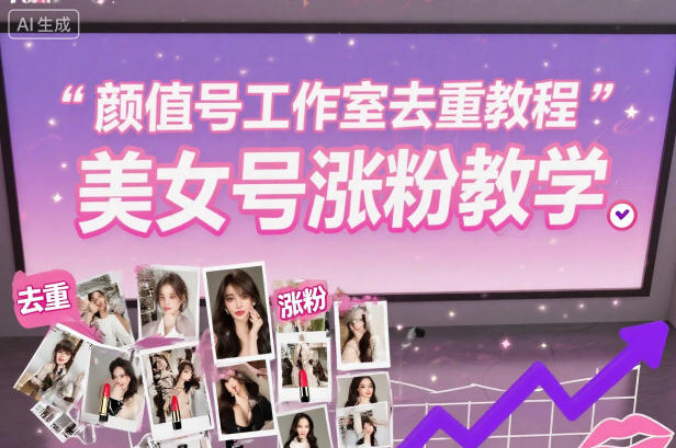 颜值号工作室去重教程，美女号涨粉教学-weichuangqy