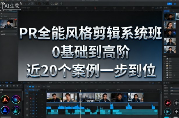 PR全能风格剪辑系统班，0基础到高阶，近20个案例一步到位-weichuangqy