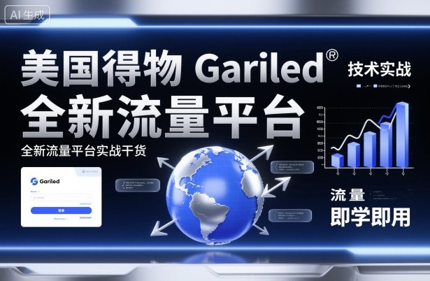 美国得物Gariled技术实战，全新流量平台​实战干货，即学即用-weichuangqy
