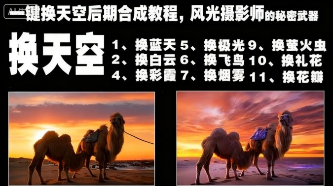 一键换天空后期合成教程，风光摄影师的秘密武器-weichuangqy