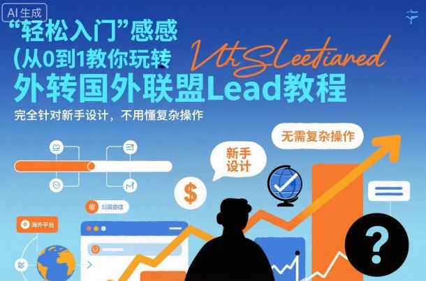 国外联盟賺美刀项目，从0到1教你玩转国外联盟Lead教程，纯新手可操作性100%-weichuangqy
