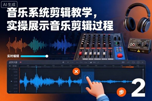 音乐系统剪辑教学，实操展示音乐剪辑过程-weichuangqy