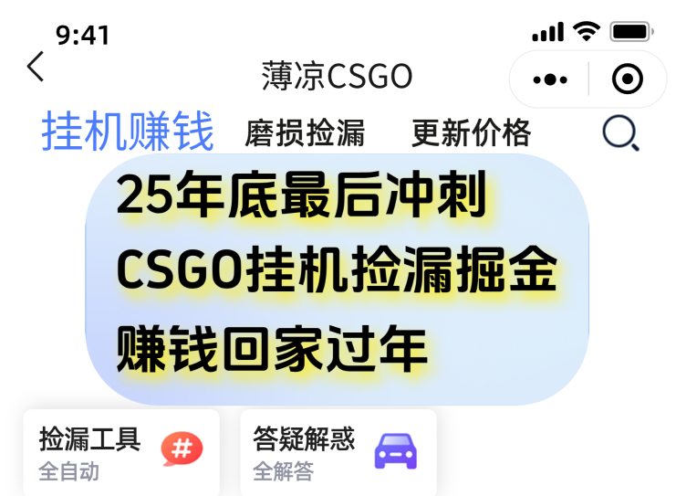 用CSGO游戏挂机捡漏掘金赚钱掘金，一部手机轻松日入500+-weichuangqy