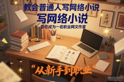 教会普通人写网络小说，助您成为一名职业网文作家-weichuangqy