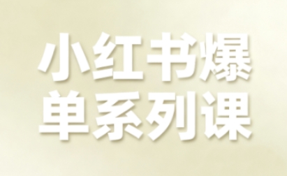 小红书爆单系列课，聚焦小红书电商全链路增长(更新)-weichuangqy