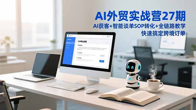 AI外贸实战营27期，AI获客+智能谈单+SOP转化+全链路教学，快速搞定跨境订单-weichuangqy