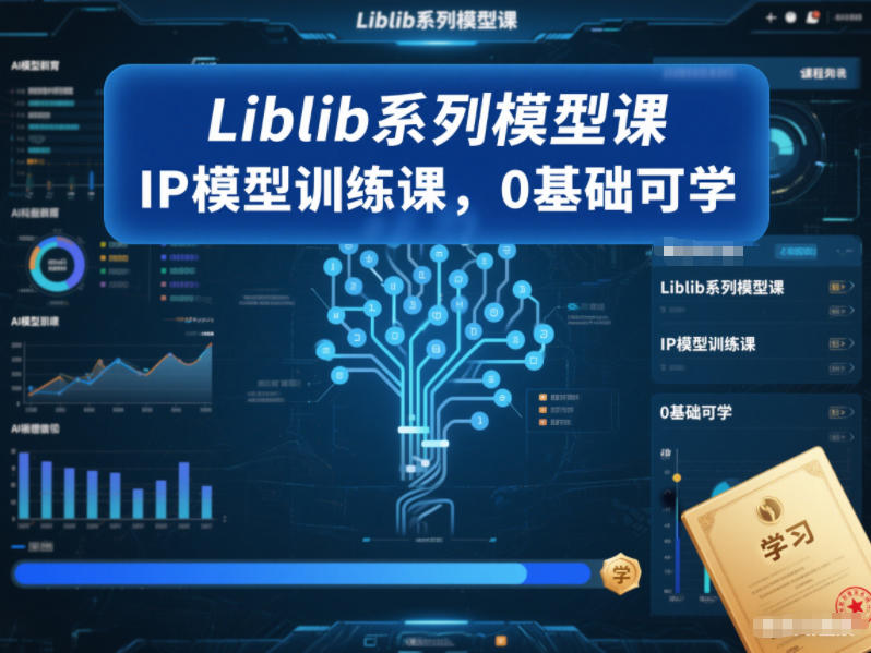 Liblib系列模型课，IP模型训练课，0基础可学-weichuangqy