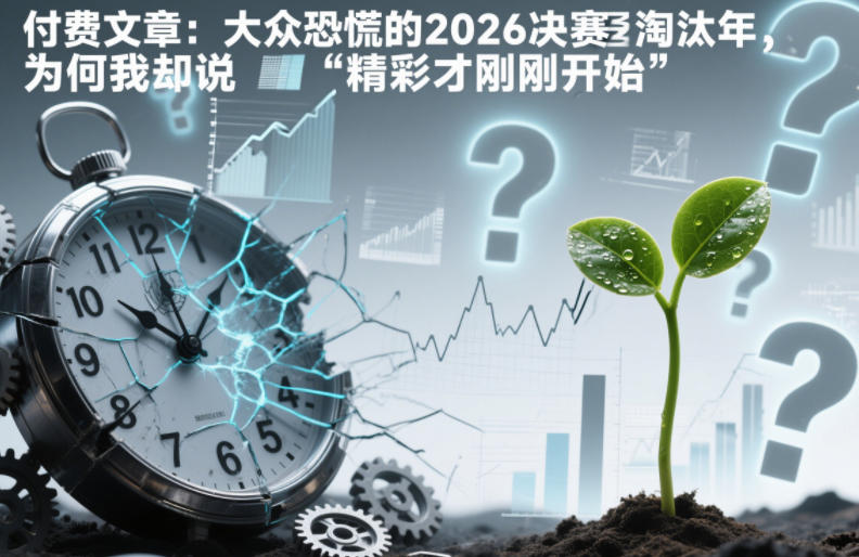 付费文章：大众恐慌的2026决赛淘汰年，为何我却说“精彩才刚刚开始”？-weichuangqy