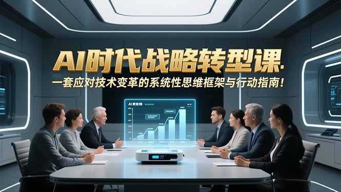 AI时代战略转型课：一套应对技术变革的系统性思维框架与行动指南！-weichuangqy