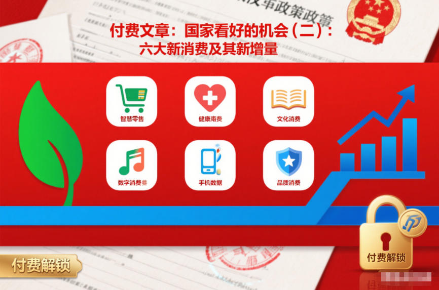 付费文章：国家看好的机会(二)：六大新消费及其新增量-weichuangqy