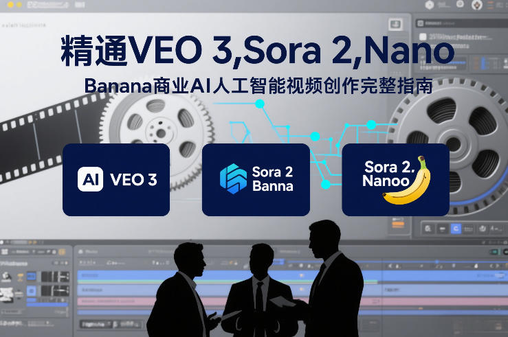 精通VEO 3，Sora 2，Nano Banana商业AI人工智能视频创作完整指南-weichuangqy