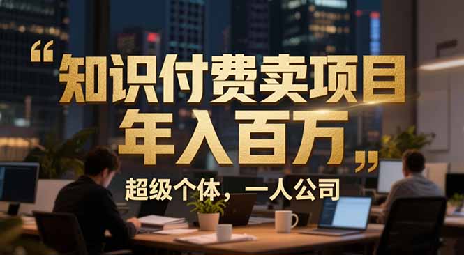 从0到年入百万：超级个体实战心得公开，个人IP×精准引流×成交系统全拆解-weichuangqy