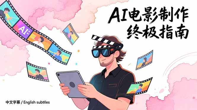 AI电影制作终极指南：从创意到成片，系统掌握智能影视全流程实战课(中英字幕-weichuangqy