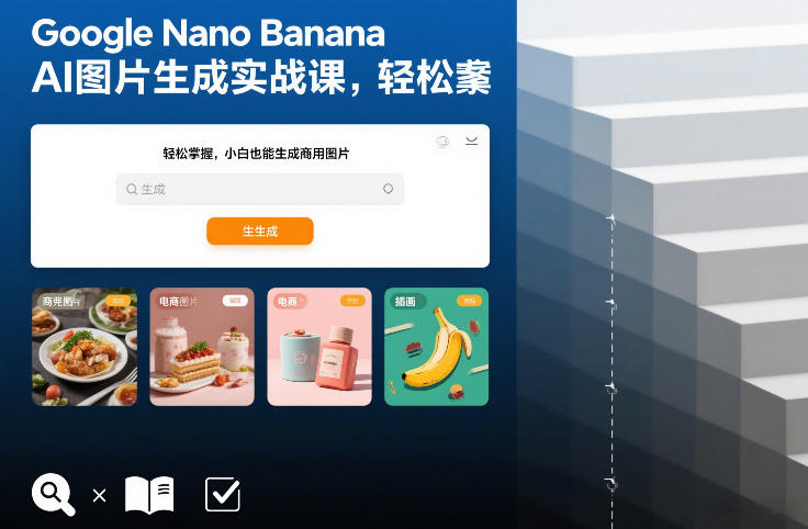 Google Nano Banana AI图片生成实战课，轻松掌握，小白也能生成商用图片-weichuangqy