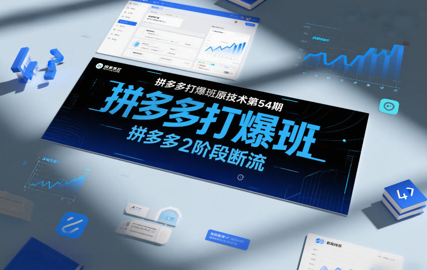 拼多多打爆班原创技术第54期，拼多多2阶段断流-weichuangqy
