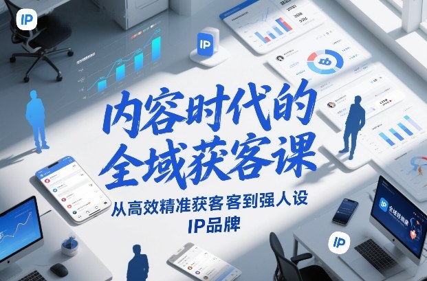 内容时代的全域获客课，从高效精准获客到强人设IP品牌-weichuangqy