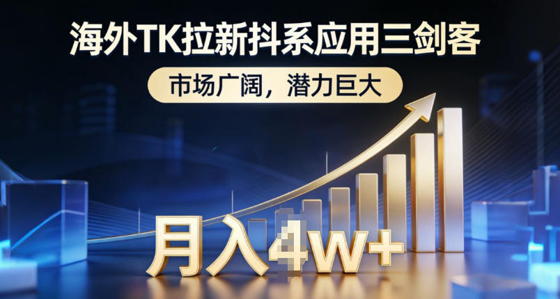 海外TK拉新抖系应用三剑客，市场广阔，潜力巨大，月入1w+-weichuangqy