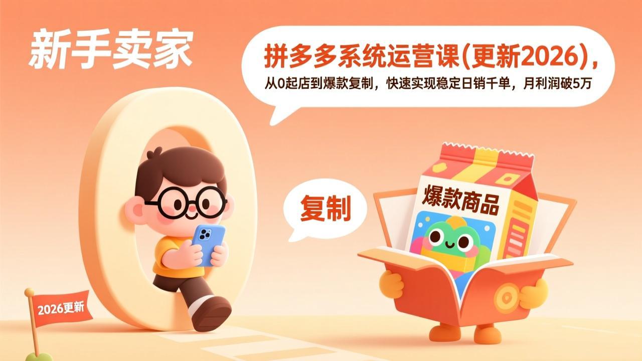 拼多多系统运营课(更新2026-weichuangqy