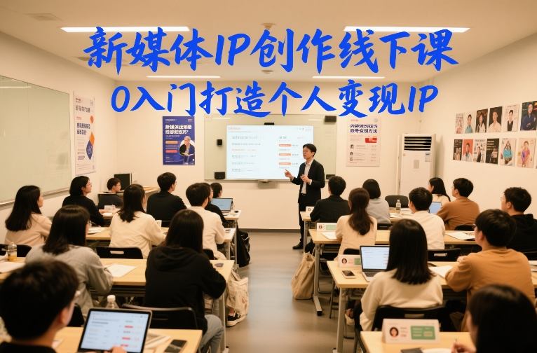 新媒体IP创作线下课，0入门打造个人变现IP-weichuangqy
