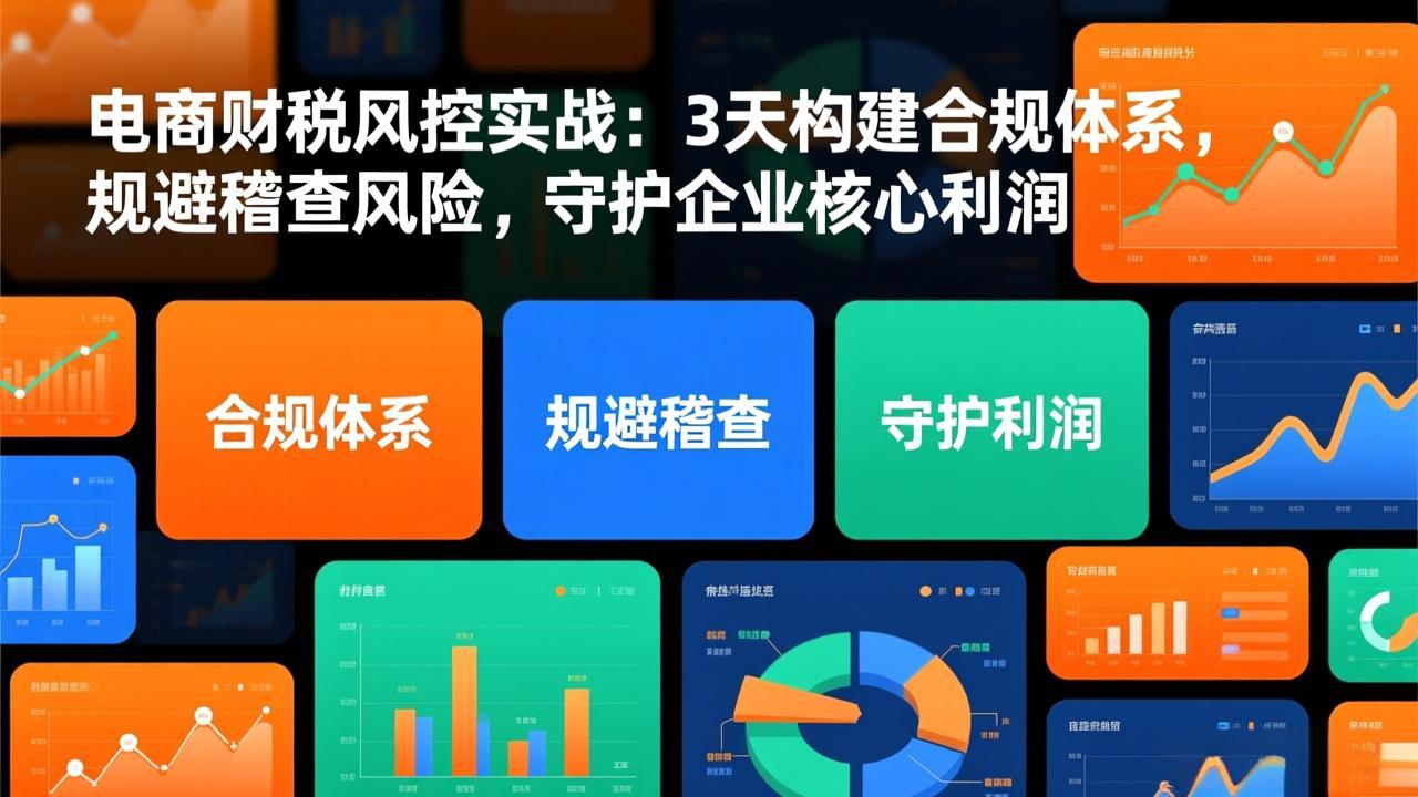 电商财税风控实战：3天构建合规体系，规避稽查风险，守护企业核心利润-weichuangqy