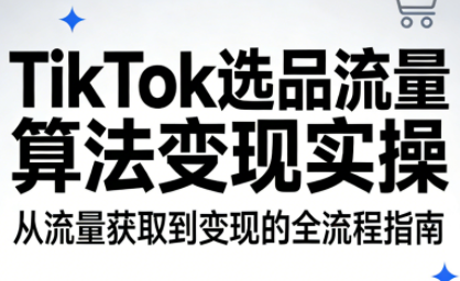 TikTok选品流量算法变现实操-weichuangqy