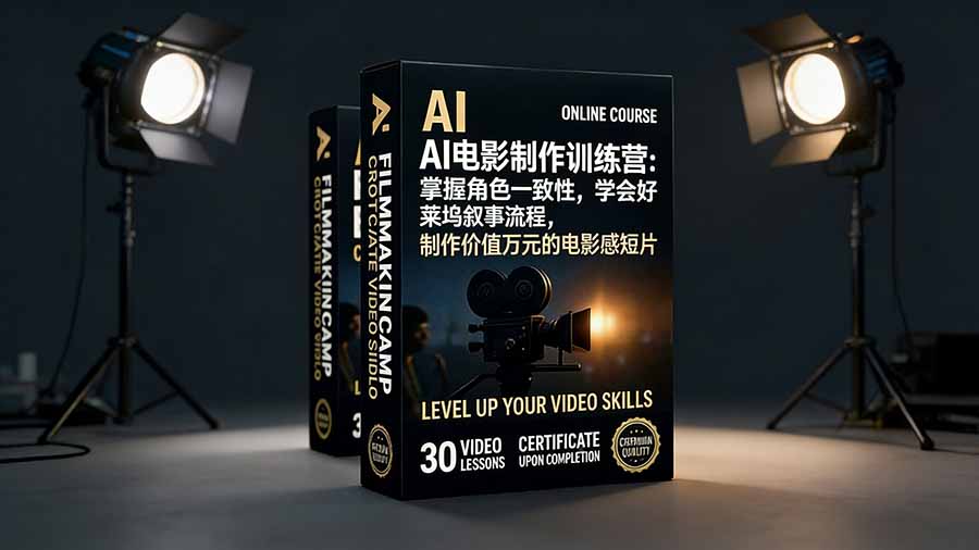 AI电影制作训练营：掌握角色一致性，学会好莱坞叙事流程，制作价值万元的电影感短片-weichuangqy