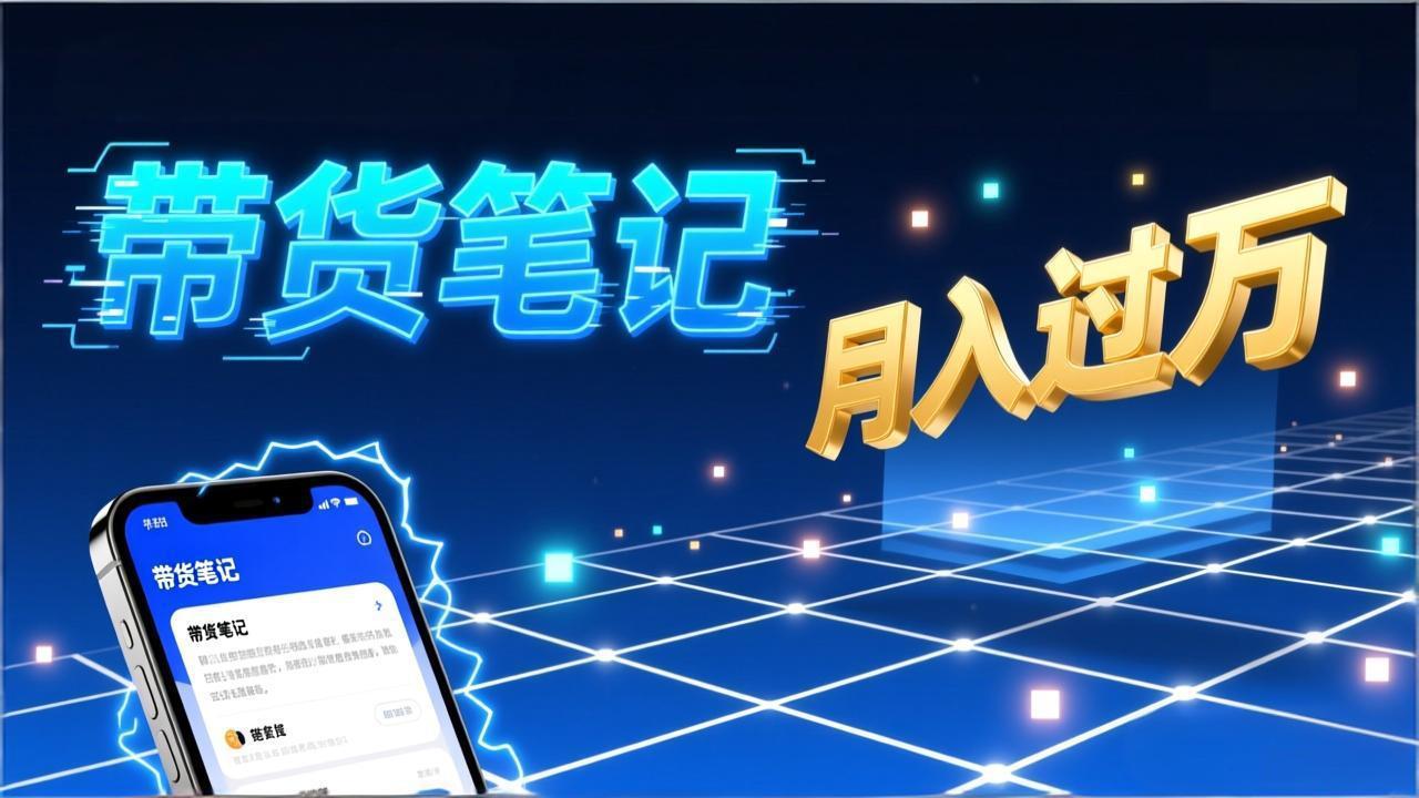 小红书爆款笔记带货实战：拆解封面标题正文全要素，手把手教你单篇笔记带货月入过万-weichuangqy