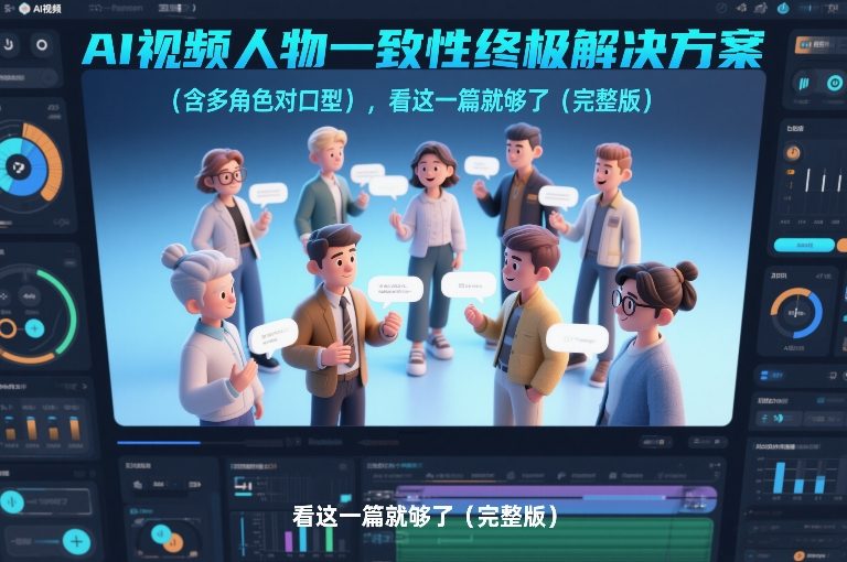 AI视频人物一致性终极解决方案(含多角色对口型)，看这一篇就够了(完整版)-weichuangqy