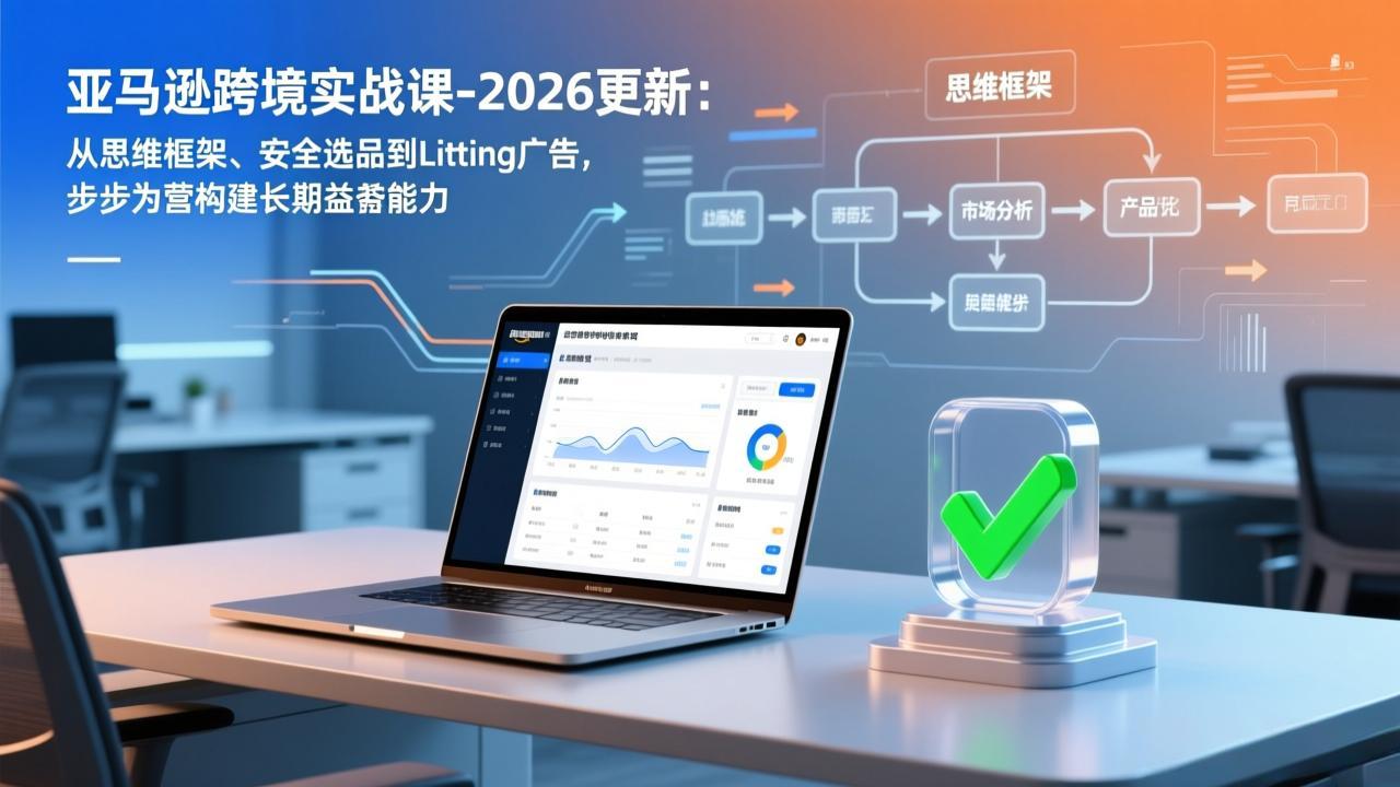 亚马逊跨境实战课-2026更新：从思维框架、安全选品到Listing广告，步步为营构建长期盈利能力-weichuangqy