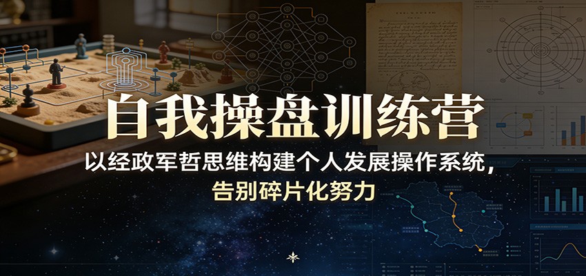 自我操盘训练营：以经政军哲思维构建个人发展操作系统，告别碎片化努力-weichuangqy