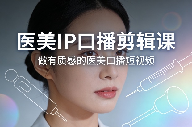 医美IP口播剪辑课，做有质感的医美口播短视频-weichuangqy