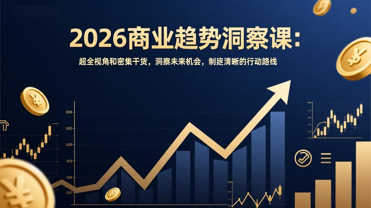 2026商业趋势洞察课：超全视角和密集干货，洞察未来机会，制定清晰的行动路线-weichuangqy