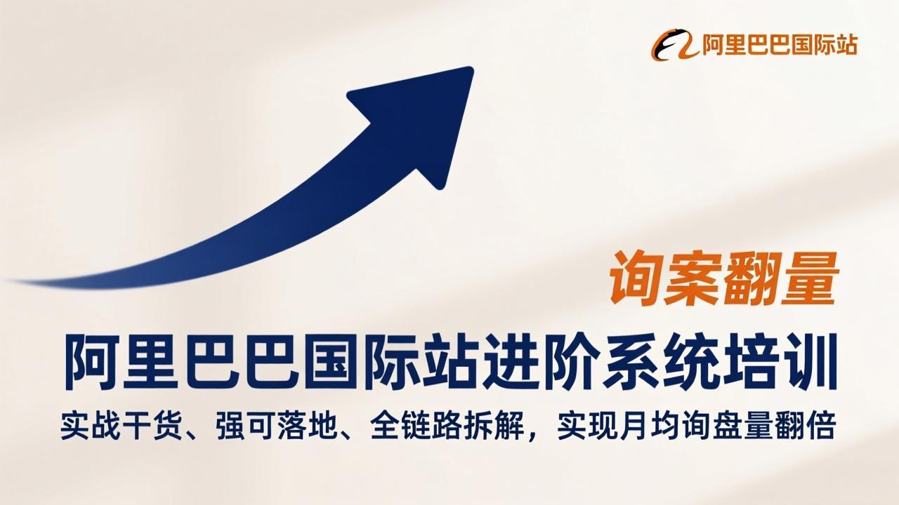 阿里巴巴国际站进阶系统培训，实战干货、强可落地、全链路拆解，实现月均询盘量翻倍-weichuangqy