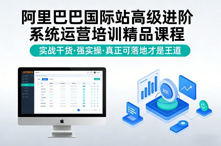 阿里巴巴国际站高级进阶系统运营培训精品课程，实战干货，强实操，真正可落地才是王道-weichuangqy