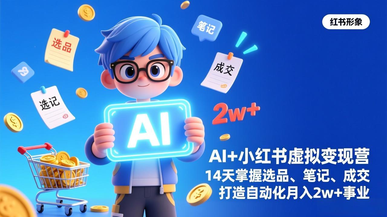 AI+小红书虚拟变现营(完结-weichuangqy