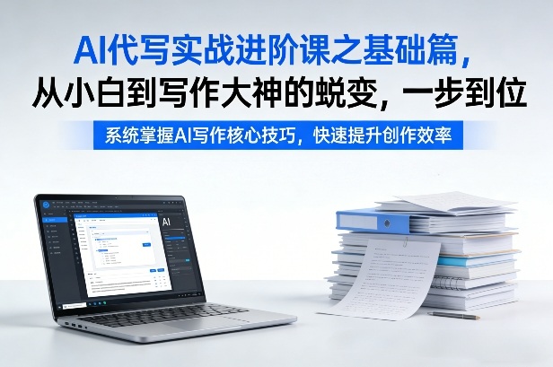 AI代写实战进阶课之基础篇，从小白到写作大神的蜕变，一步到位【揭秘】-weichuangqy