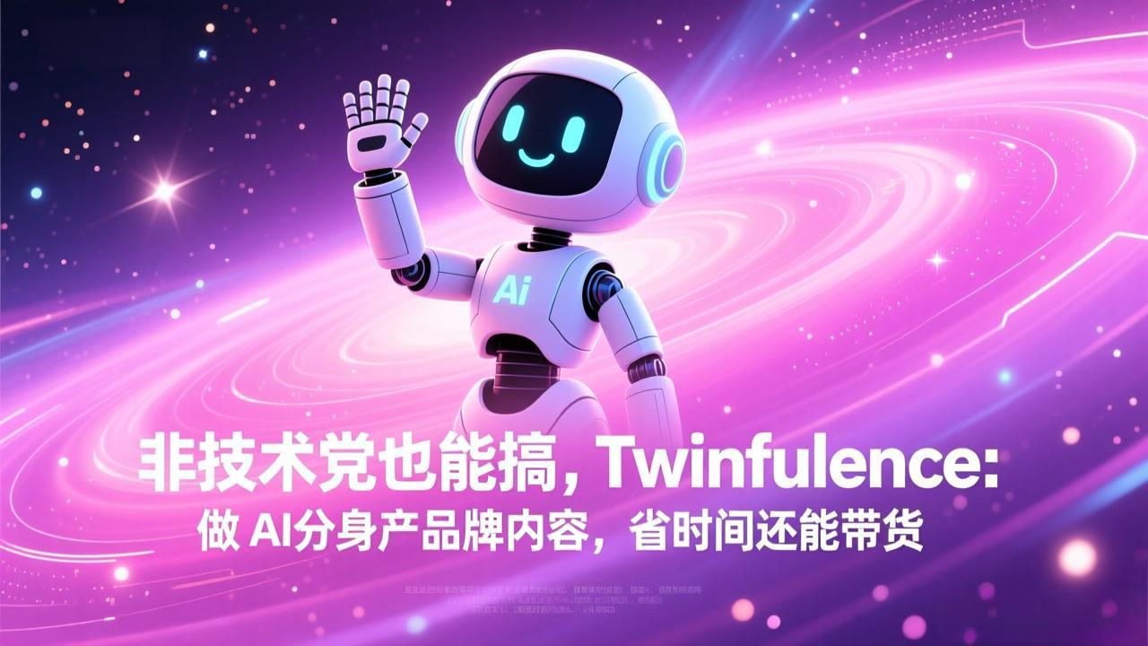 非技术党也能搞!Twinfluence:做 AI 分身产品牌内容,省时间还能带货-weichuangqy