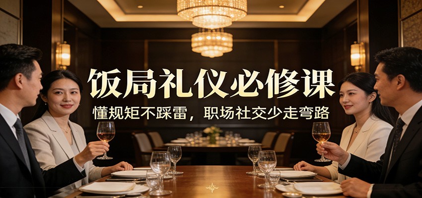 公众号收费文章：《饭局礼仪必修课：懂规矩不踩雷，职场社交少走弯路》-weichuangqy