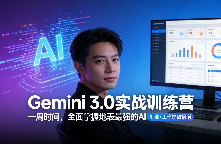 Gemini 3.0实战训练营，一周时间，全面掌握地表最强的AI，副业+工作提效倍增-weichuangqy