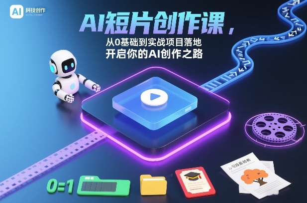 AI短片创作课，从0基础到实战项目落地，开启你的AI创作之路(更新)-weichuangqy