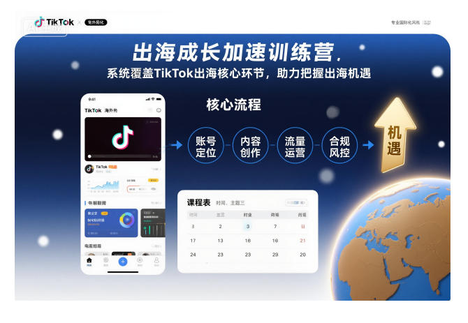 出海成长加速训练营，系统覆盖TikTok出海核心环节，助力把握出海机遇(更新)-weichuangqy