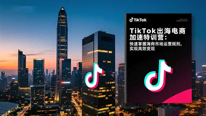 TikTok出海电商加速特训营-更新：快速掌握海外市场运营规则，实现高效变现-weichuangqy