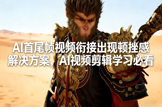 AI首尾帧视频衔接出现顿挫感解决方案，AI视频剪辑学习必看-weichuangqy