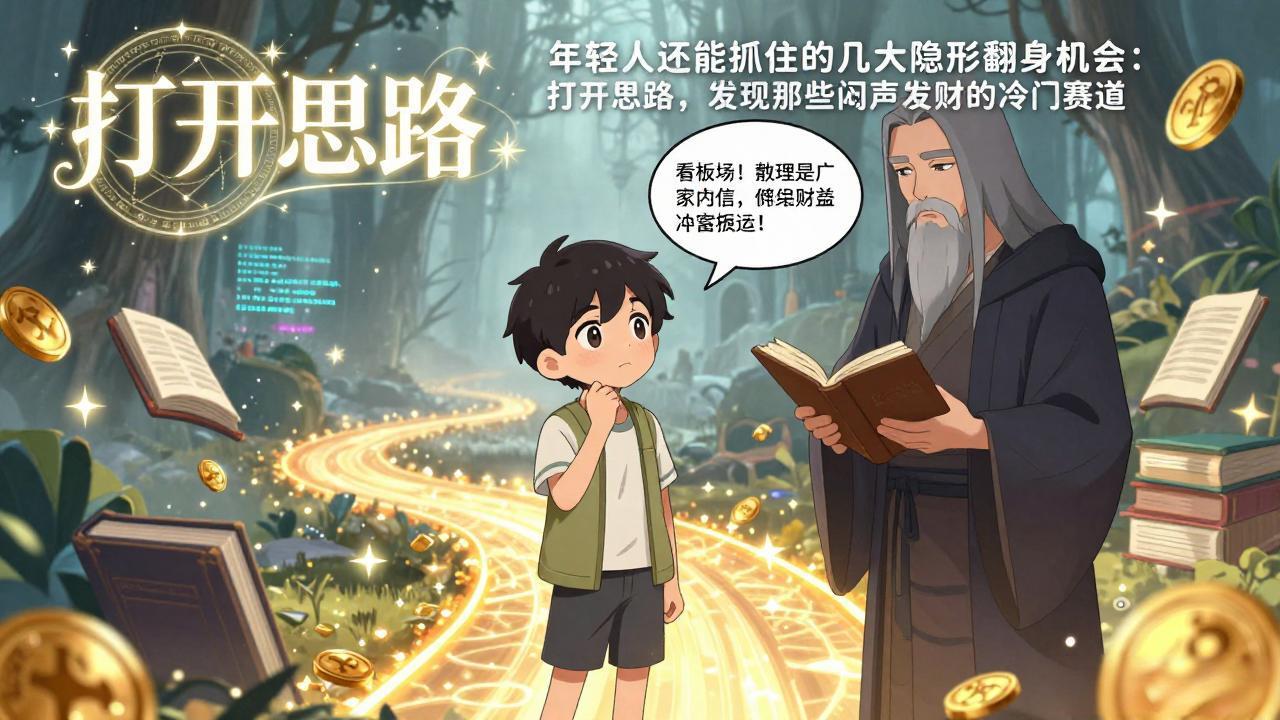 付费文1+2：年轻人还能抓住的几大隐形翻身机会：打开思路，发现那些闷声发财的冷门赛道-weichuangqy